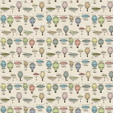 Imagem de Papel De Parede Balões Coloridos Autocolante Lavável Sala