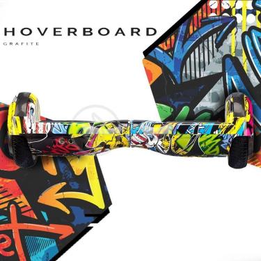 Imagem de Hoverboard Infantil Skate Elétrico Arte Urbana Led Grafite