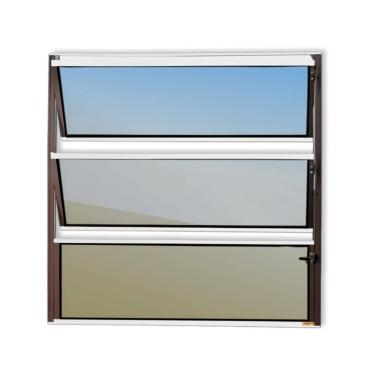 Imagem de Basculante Master Vidro Reflex 60cm X 100cm Brimak Mix Corten