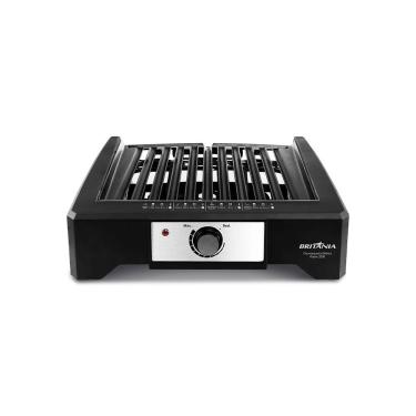 Imagem de Churrasqueira Elétrica de Bancada Britânia Bcq2000 Flame 1800W em Metal e Plástico Pret...