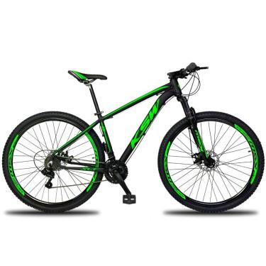 Imagem de Bicicleta Aro 29 Ksw Xlt 24 Marchas Shimano Freio Hidraulico tamanho Do Quadro:15" Preto/verde