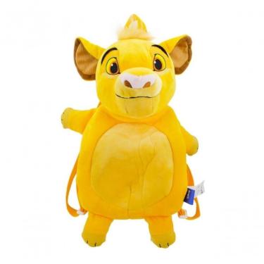 Imagem de Mochila Costas Pelucia Infantil Simba Rei Leão 43x31 Cm Disney