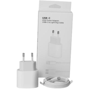 Imagem de Carregador Turbo Para Celular Iphone 20w Usb Tipo C