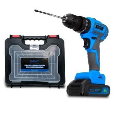 Imagem de Furadeira E Parafusadeira 2 Em 1 36v 2 Baterias Recarregável