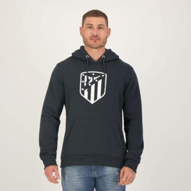 Imagem de Moletom Canguru Atlético de Madrid Escudo Marinho