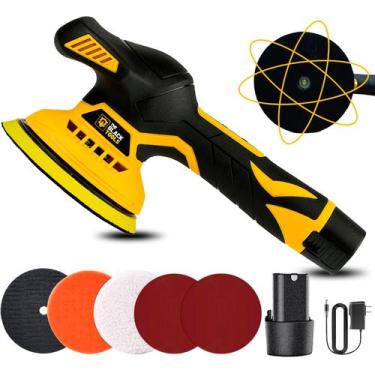 Imagem de Lixadeira Politriz Roto Orbital A Bateria Sem Fio 5000 Rpm Bivolt 12v 