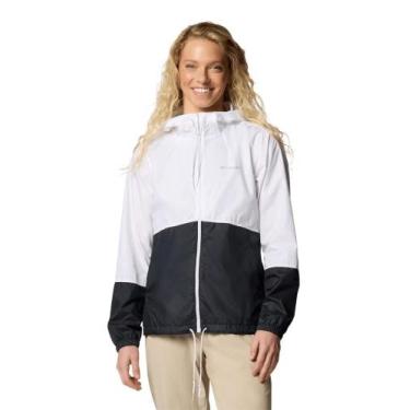 Imagem de Jaqueta Columbia Feminina Flash Forward II Windbreaker Branca/Preta, E