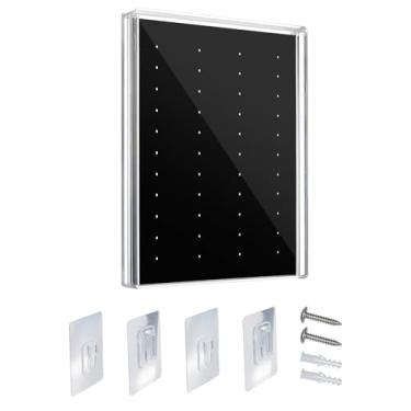 Imagem de Homakover Estojo De Exposição Alfinetes Esmalte Acrílico, Caixas Sombra, Coleção Para Em Parede E Mesa, Suporte Da Disney, Crachás, Joias Hark Rock (Transparente, 8,8 X 6,8 Pol.)