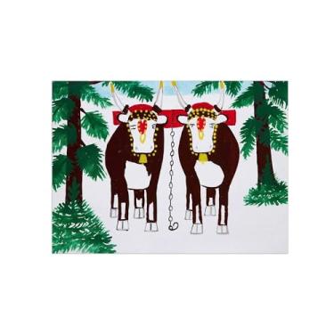 Imagem de Animais Pinturas Famosas Arte Parede-Fotos Lona para Sala de Estar-Bois-Pôster e Imprimir Decoração 50x70cm20x27in Sem Moldura