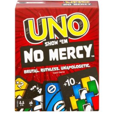 Imagem de Jogo Uno Show Em No Mercy 168 Cartas Original 7+ Mattel