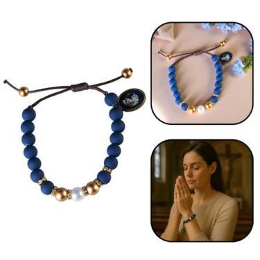 Imagem de Pulseira Mães que Oram Pelos Filhos Emborrachada - Canção nova