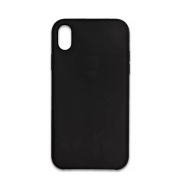 Imagem de Capa Capinha Para iPhone XS Max Preto Aveludada - INOVA