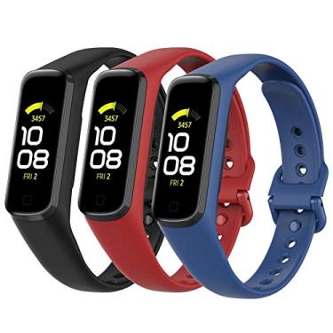 Imagem de LeongLzt Pulseiras de substituição para Galaxy Fit 2 Samsung Galaxy Fit 2, pulseiras de silicone macio Galaxy Fit2 para Samsung Galaxy Fit2 SM-R220, pulseiras inteligentes para mulheres e homens