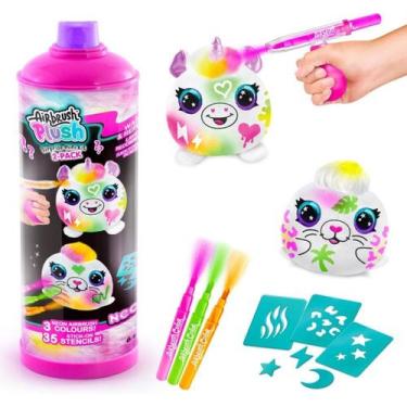 Imagem de Kit 2 Mini Pelúcias Neon Surpresa Airbrush - Fun Divirta-se
