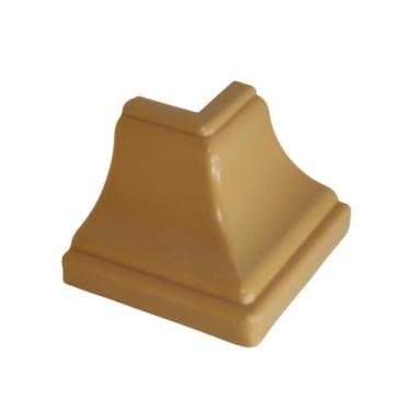 Imagem de Kit 5 Canto Externo Cerejeira Para Moldura Forro Rodaforro Meia cana P