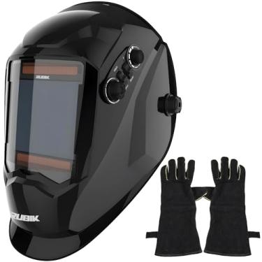 Imagem de RUBIK Capacete De Soldagem Com Escurecimento Automático - Máscara Soldador True Color 3,94'' X 3,66" 1/1/1/2, Capuz Movido A Energia Solar 4 Sensores Arco, Ampla Sombra 5/9-13 Para Moagem Tig Mig/Ma