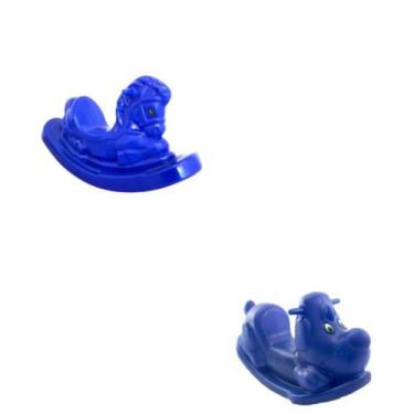 Imagem de Gangorra em forma de cavalo e gangorra de cachorrinho  Espaços recreat