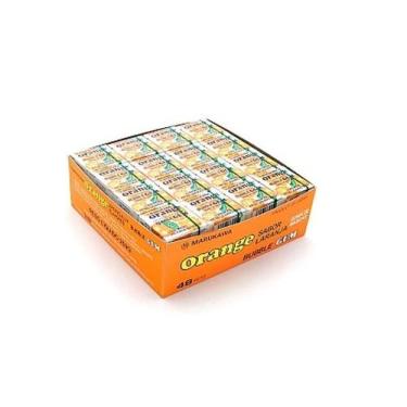 Imagem de Chiclete Marukawa Sabor Laranja - Bubble Gum Orange 32 unidades