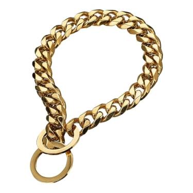 Imagem de Coleira De Estrangulamento Para Cães | Coleira Anti-Puxão de 86 cm para Cães | Corrente De Aço Inoxidável Ajustável A Pescoço De 76 Cm Para Raças Grandes E Pequenas Em Atividades