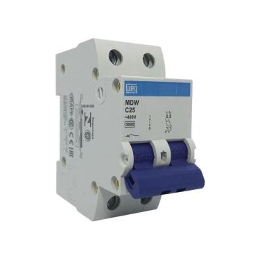 Imagem de Disjuntor Din Bipolar 25a C 3ka Weg