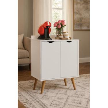 Imagem de Aparador Buffet Sala Pés Palito 2 Portas 4545 - Cores - MJM Casa dos M