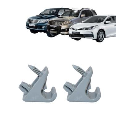 Imagem de Kit 2 Suportes Quebra Sol Do Corolla 2014 Até 2019 - PCFIX