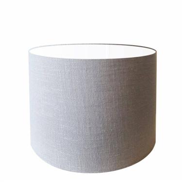 Imagem de Cúpula em Tecido Cilindrica Abajur Luminária Cp-4099 40x25cm Rustico Cinza