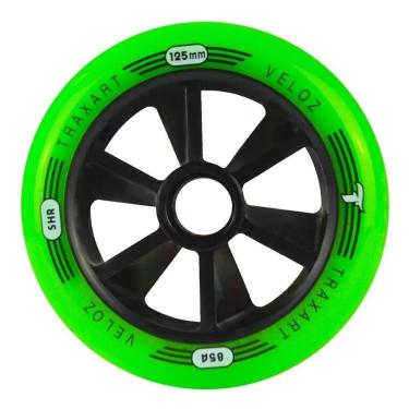 Imagem de Roda Para Patins 125 Mm Traxart 88aa Cor Verde (jg C 3)