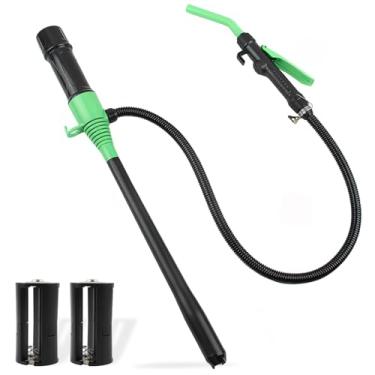 Imagem de MGYOO Bomba portátil de transferência de combustível, bomba de gás operada por bateria, bomba de transferência de gasolina de 2,2 GPM, bomba de sifão de fluido elétrica multiuso com controle de fluxo