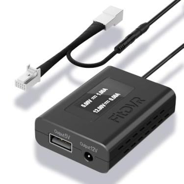 Imagem de FitDVR Adaptador De Energia Para Câmera Painel (10 Pinos) Toyota E Lexus, Conecta-Se Ao Espelho Retrovisor, Display Led, Fonte Usb Integrada, Fácil Instalação, Plug-Play, Saída 5V 12V, D3-035