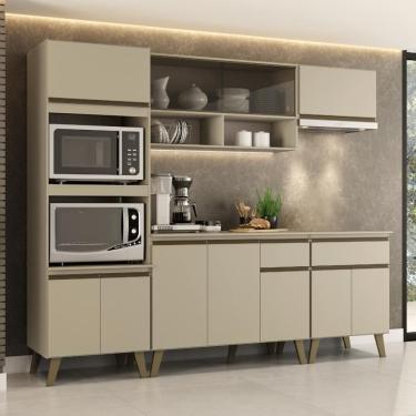 Imagem de Armário de Cozinha Completa Atlanta Prime Amêndoa