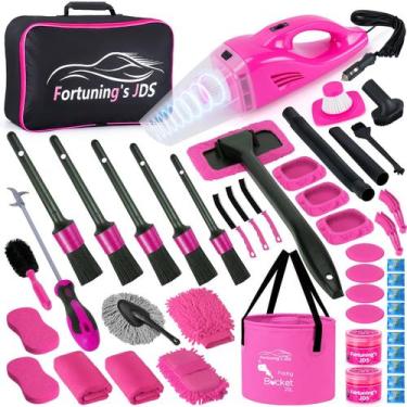 Imagem de Kit de detalhamento de carros Fortuning's JDS Interior Cleaner 47PCS