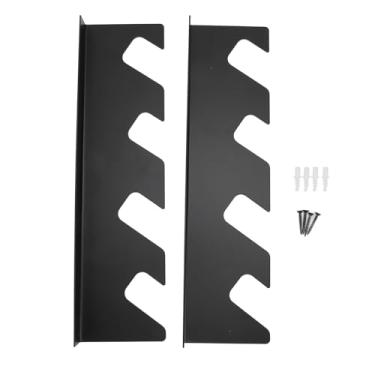 Imagem de Ferramenta de jardim Organizador Wall Mount Flexível Ajustável Heavy Duty Ferro Pá Ancinho Vassoura Titular para Garagem Quintal Armazenamento Space Saving Sturdy Metal