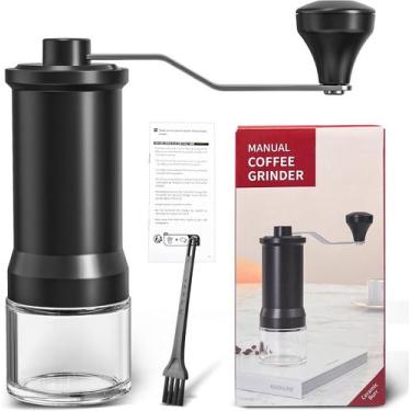 Imagem de Moedor de Grão de café Moinho de Café Manual com Manivela e Recipiente