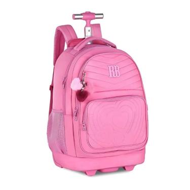 Imagem de Mochila de Rodinhas Rebecca Bonbon Escolar Juvenil Soft RB24673