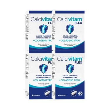 Imagem de Kit 4x Vitamina Calcivitam Flex 60 cps - HERBAMED