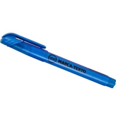 Imagem de KIT 2 PINCEL MARCA TEXTO PONTA CHANFRADA AZUL JO-CAR