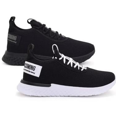 Imagem de Kit 2 Tênis Masculino Leve Para Academia Macio de Caminhada Conforto Tamanho:38;Cor:Preto+Branco/Preto (Preto+Preto/Branco, BR, Adulto, Numérico, P, 38)