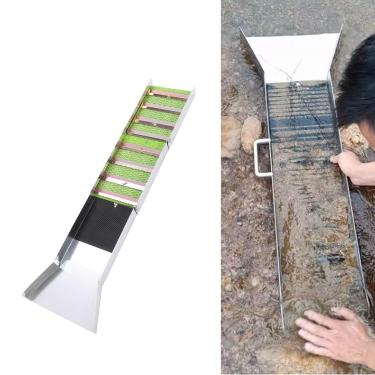 Imagem de Jiawu Caixa de Caldeira Dobrável de 50 Polegadas, Kit de Panorning e Prospecção de Ouro, Equipamento de Mineração, Ferramenta Portátil de Prospecção de Ouro para Rios, Riacho