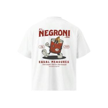 Imagem de Camiseta Oversized Larga Estilo Streetwear Algodão Negroni - NoBrand, 