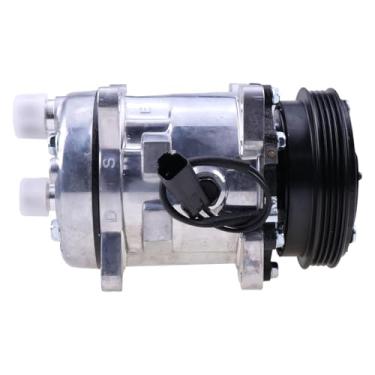 Imagem de RDLIFT-PART Compressor A/C de 4 ranhuras QP5H11-1812 QP5H111812 compatível com Bobcat S550 S570 S590 S595 S630 S650 T550 T590 T595 T630 T650