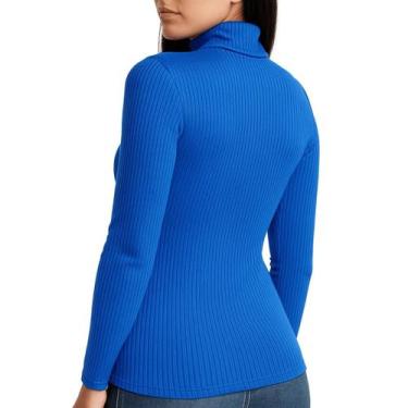 Imagem de Blusa de Frio Gola Alta Manga Longa Canelada Premium Canelado Unissex 