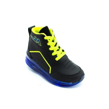 Imagem de Tênis Infantil Menino Mini-pé Com Rodinha - Preto e Azul-Masculino