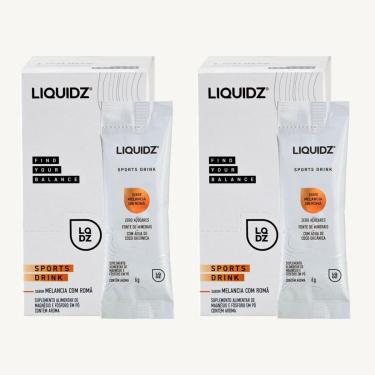Imagem de LIQUIDZ® - Eletrólitos Zero Açúcares - Melancia com Romã - Kit 2 Caixas - 28 sachês-Unissex