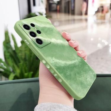 Imagem de Capa de celular com estampas para Samsung Galaxy S25 S24 S23 S22 S21 S20 Ultra Plus FE Note 20 Ultra 10 9 Plus, verde claro, para Note 10 Pro