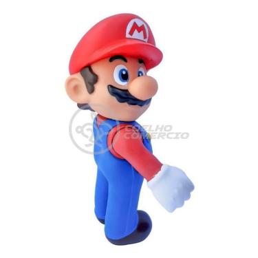 Imagem de Boneco Action Figure Mario Articulado Colecionável Grande Super Size 23cm - Super Mario World