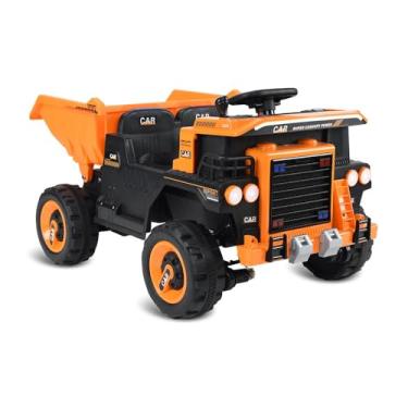 Imagem de Caminhão Basculante (Laranja) R/C Eletrico 12V Bandeirante