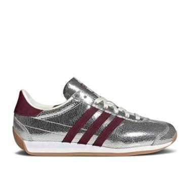 Imagem de adidas Tênis feminino casual Country OG, Prata metálico/marrom/off-white, 37
