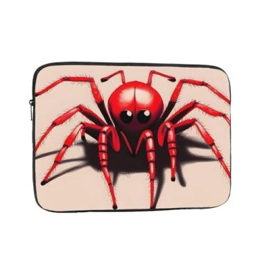 Imagem de Capa para laptop linda pequena aranha vermelha bolsa para laptop estojo de transporte para computador 10 polegadas capa protetora para notebook
