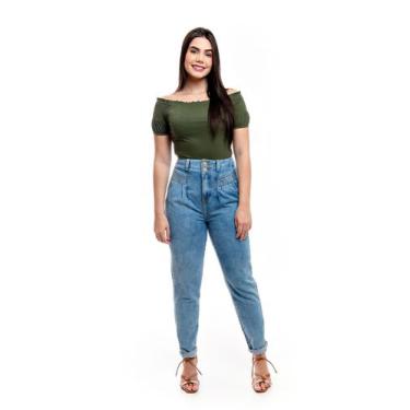 Imagem de Calça Jeans Slouchy Alta Sem Elastano - Restrito Jeans, 0000, 36